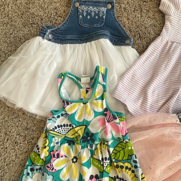 24 month toddler girls spring/summer dress bundle | 4 pieces total - Picture 2 of 11